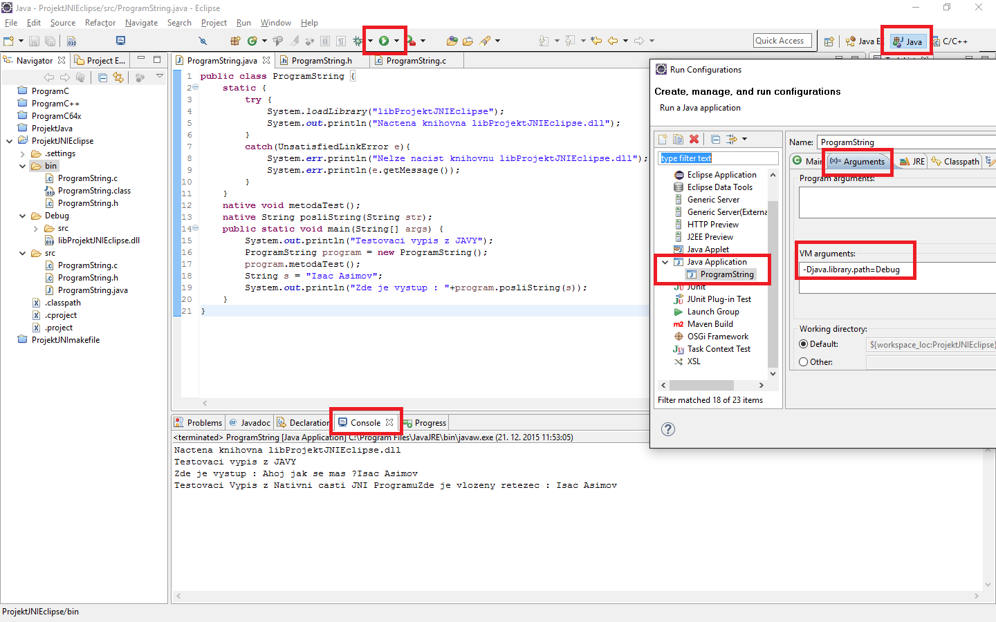 Java Vm Arguments Vs Program Arguments