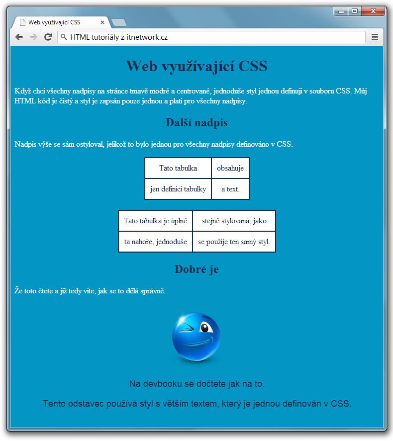 Web s CSS