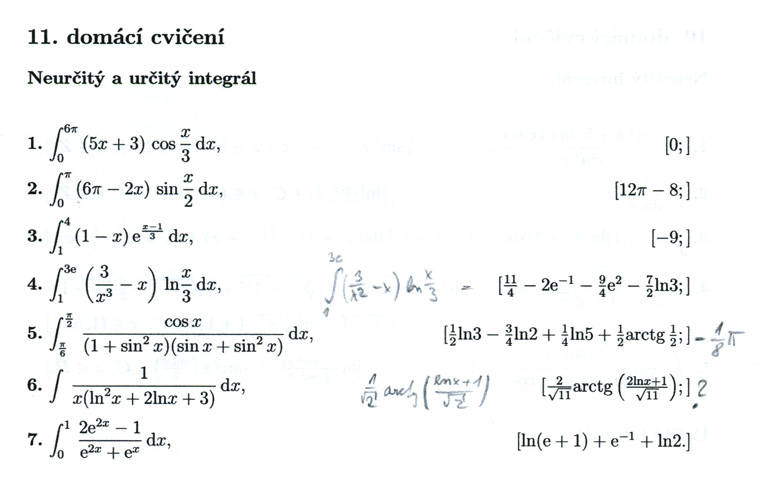 Matematická analýza – Neurčitý a určitý integrál