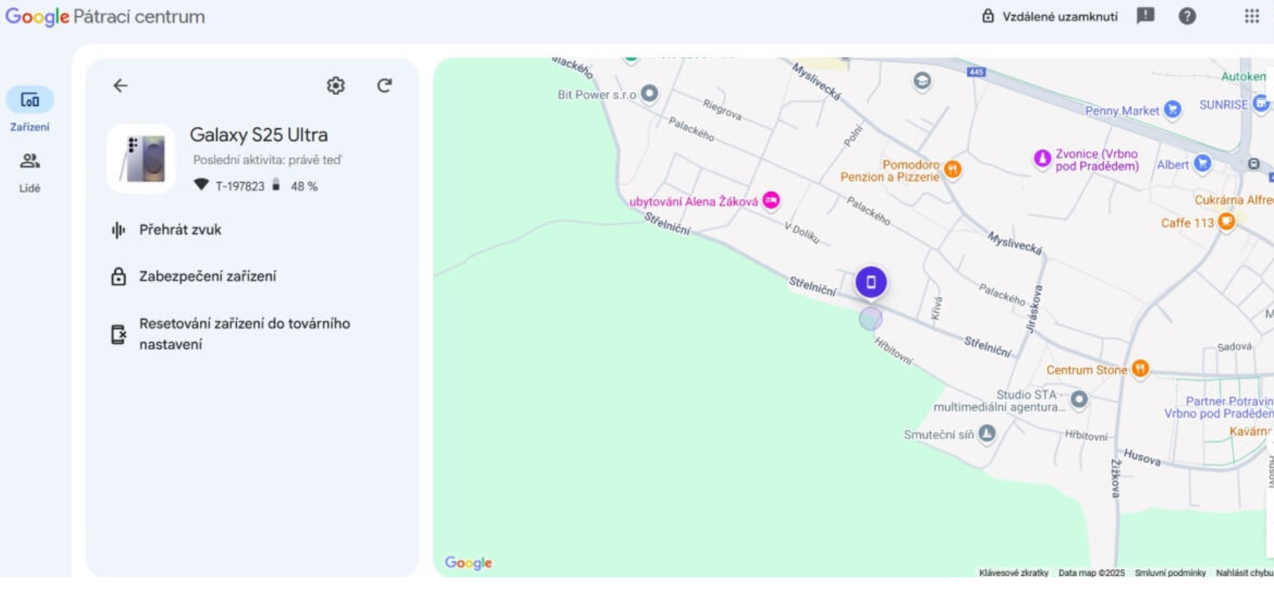 Find My Device - Kyberbezpečnost na mobilních zařízeních