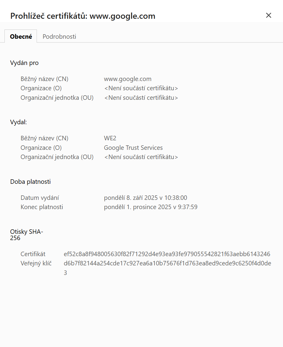 Certifikát detail - Základy kybernetické bezpečnosti