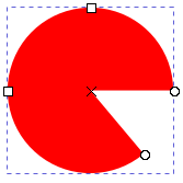 Kruh a elipsa – výseč - Inkscape