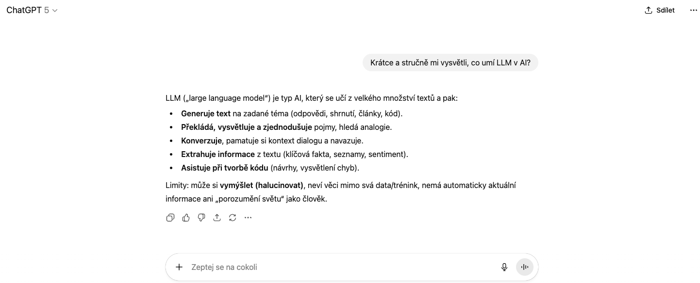 Jak funguje LLM - Základy umělé inteligence