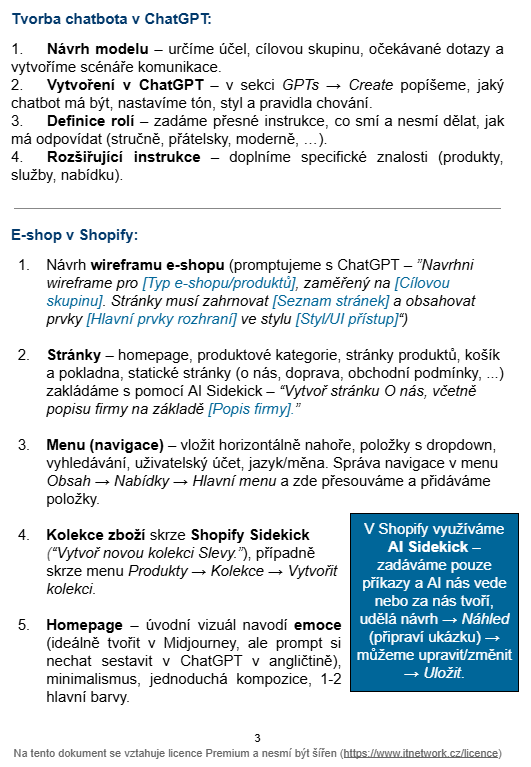 Náhled taháku kurzů AI - AI pro webmastery - Projekt e-shop s módou