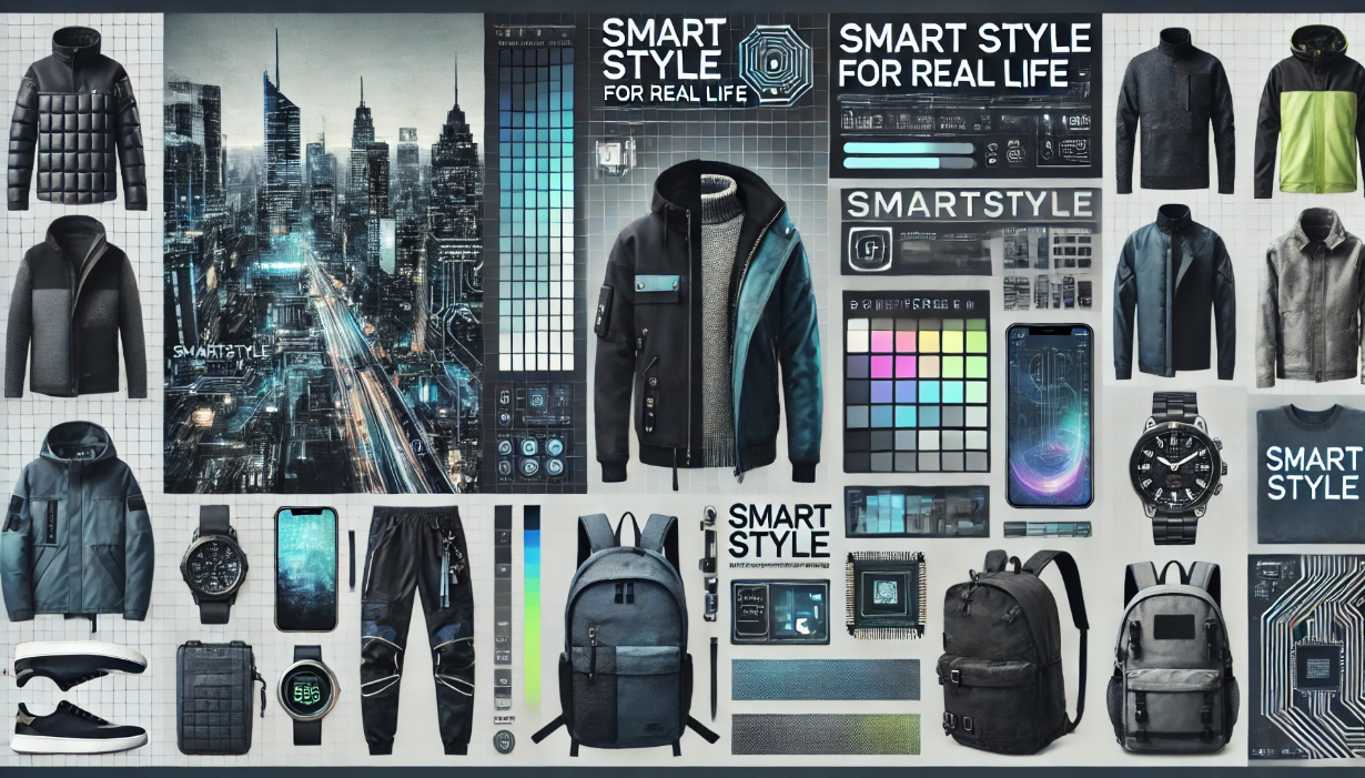Moodboard inspirace pro značku SmartStyle - Projekt e-shop s využitím AI