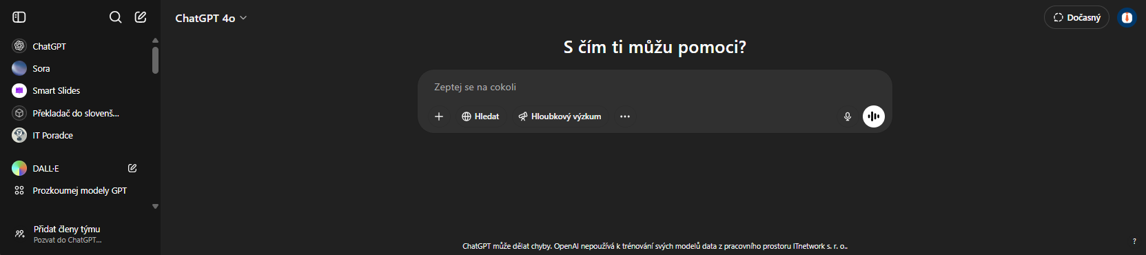 ChatGPT - Použití AI v aplikacích