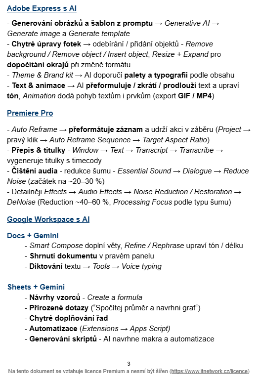 Náhled taháku kurzu - Použití AI v aplikacích