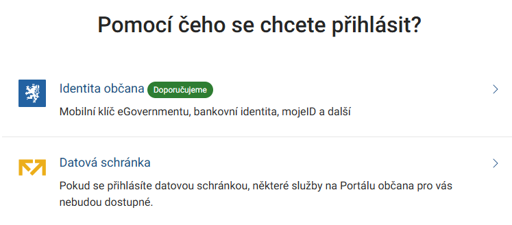Přihlašování – první krok - Komunikace s úřady