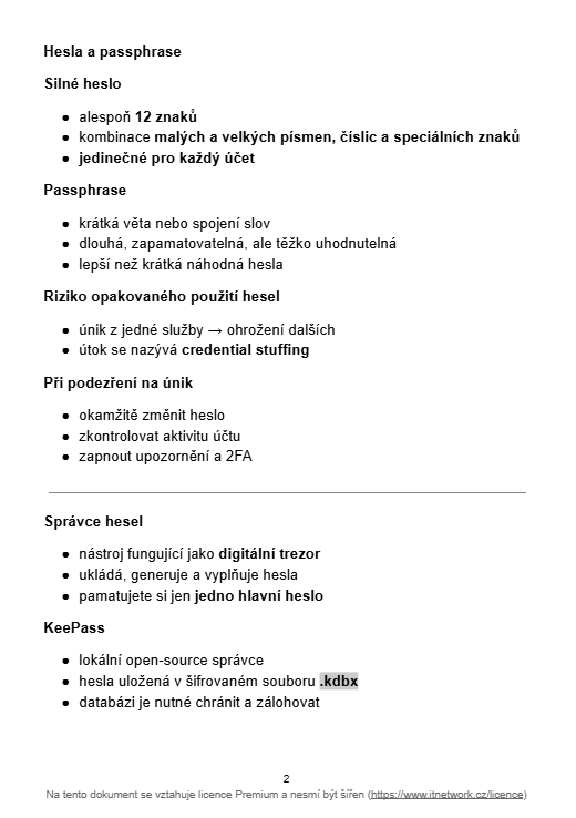 Náhled taháku - Kyberbezpečnost, bezpečné a slušné chování na internetu