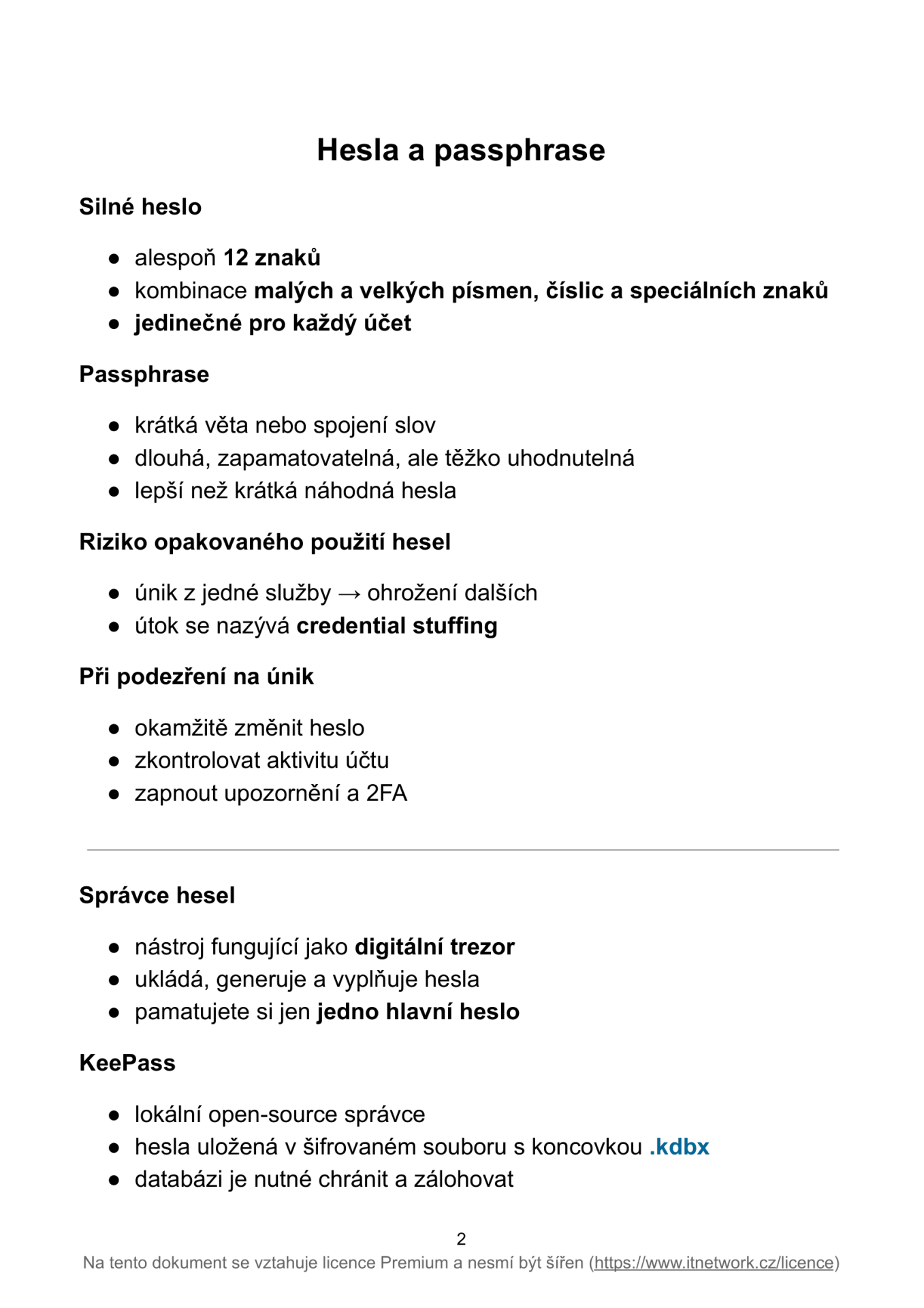 Náhled taháku - Kyberbezpečnost, bezpečné a slušné chování na internetu