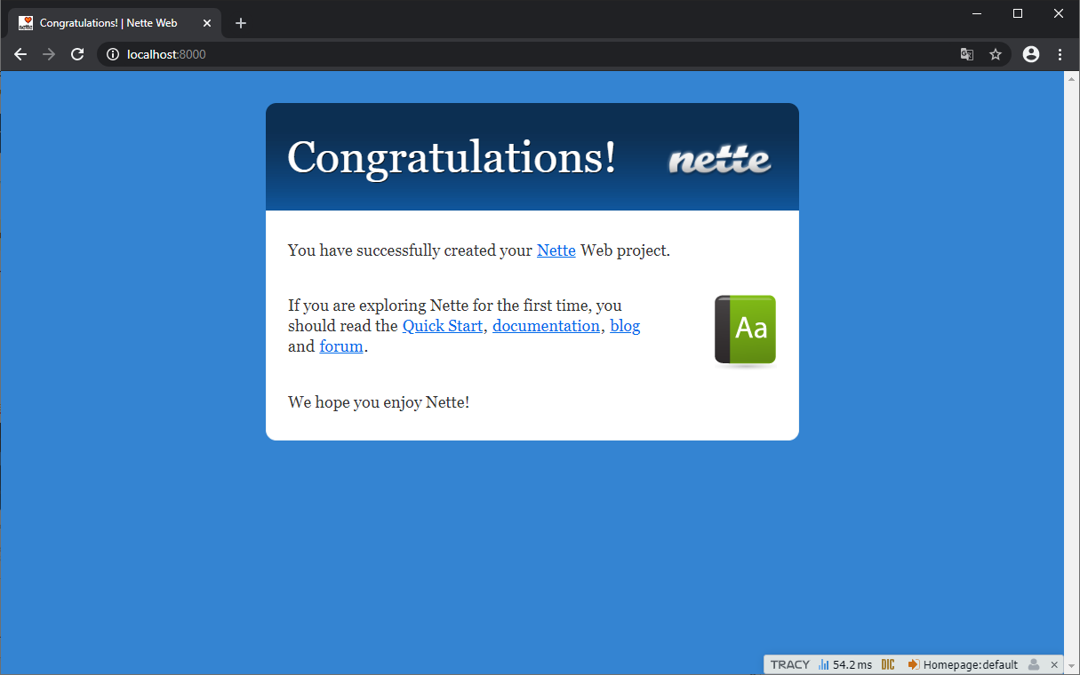 Nette Web project - Základy Nette frameworku