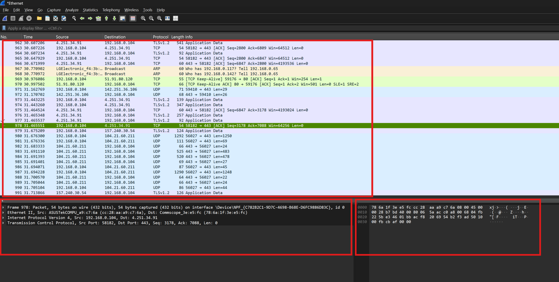 Analýza síťové komunikace ve Wiresharku - Síťové technologie