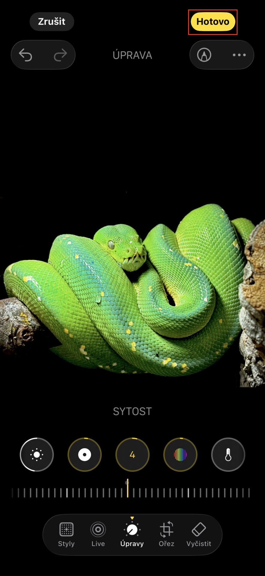 Úpravy fotek na iPhone - Digitální gramotnost