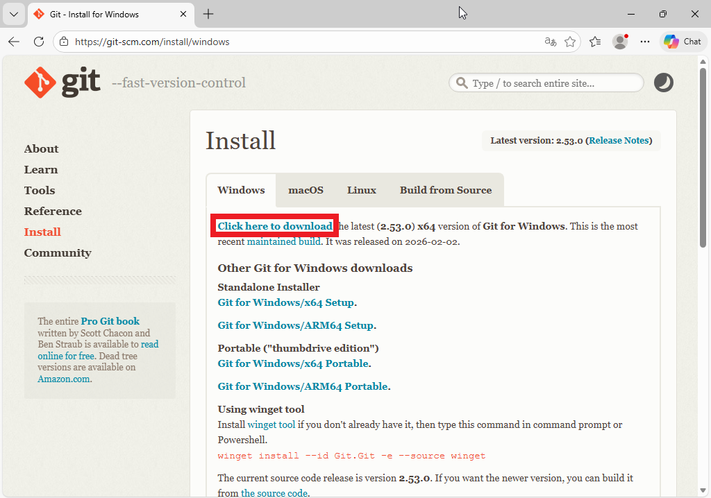 Stažení Gitu pro Windows - Základní konstrukce jazyka Python