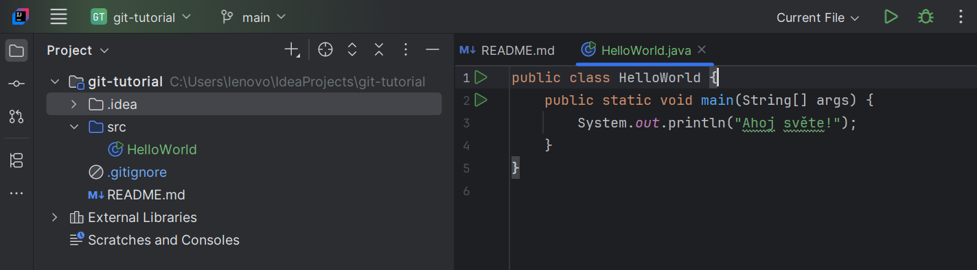 Základní konstrukce jazyka Java