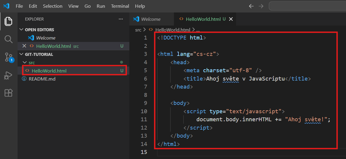 Základní konstrukce jazyka JavaScript