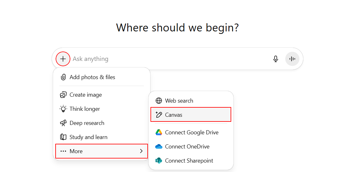 Zapnutí Canvasu v ChatGPT - Základní konstrukce jazyka JavaScript
