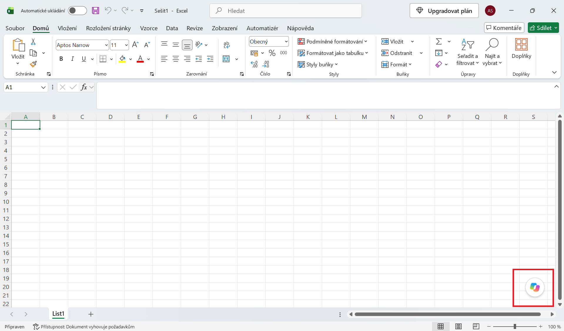 Spuštění Copilotu v Microsoft Excelu - Základy Microsoft Excel