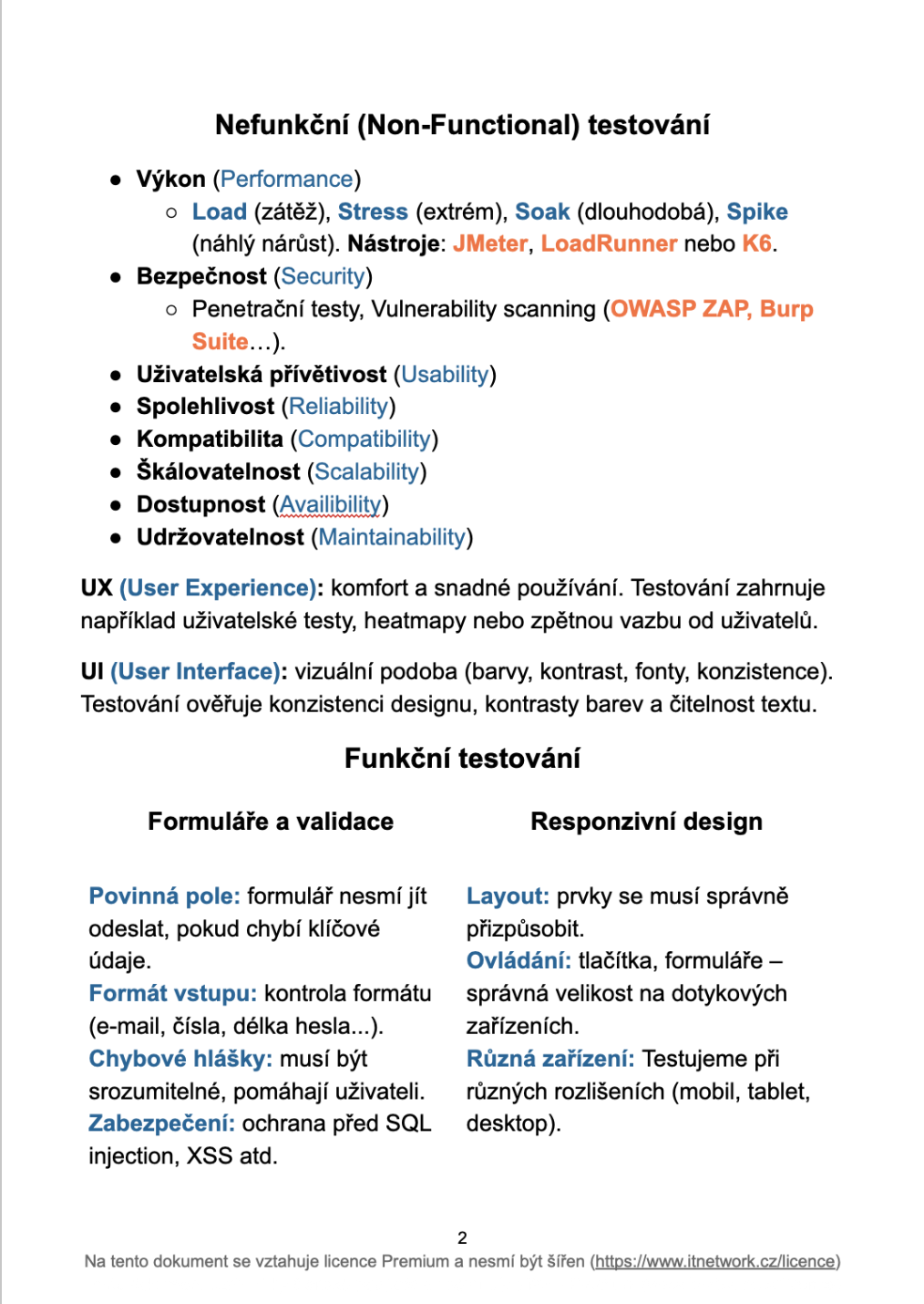 Tahák Manuální testování - Praktické testování projektů - Manuální testování