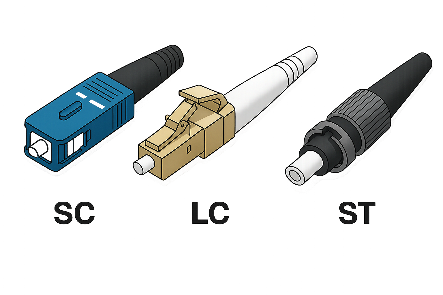 Obrázek konektorů - Vytváření návrhů a struktury sítí