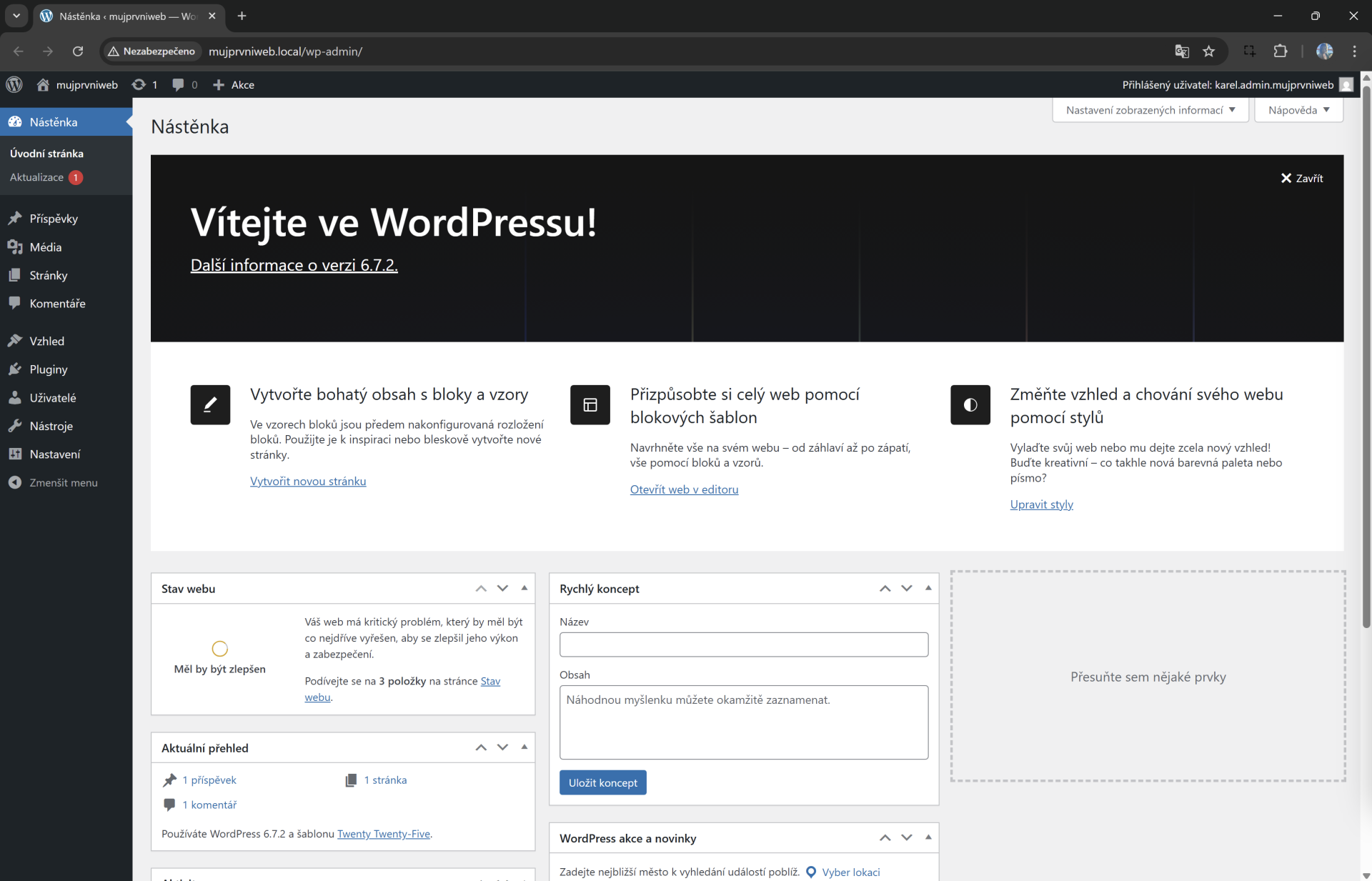 WordPress administrace - WordPress - Základy
