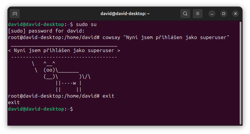 Práce s oprávněními v Linuxu – superuživatel - Linux a UNIX