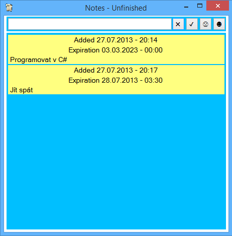 Unfinished notes - Zdrojákoviště C# .NET - Okenní aplikace Windows Forms