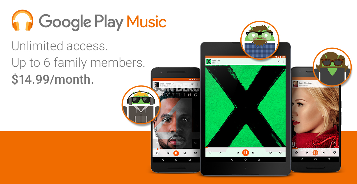 Google Play Music Family plan - Zprávy ze světa mobilních zařízení