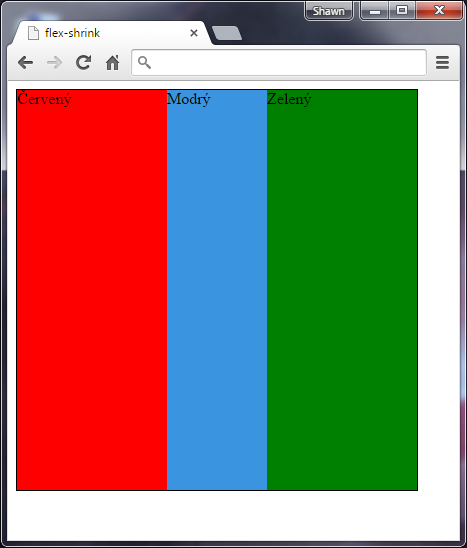 Vlastnost flex-shrink v CSS 3 - Ostatní CSS vlastnosti