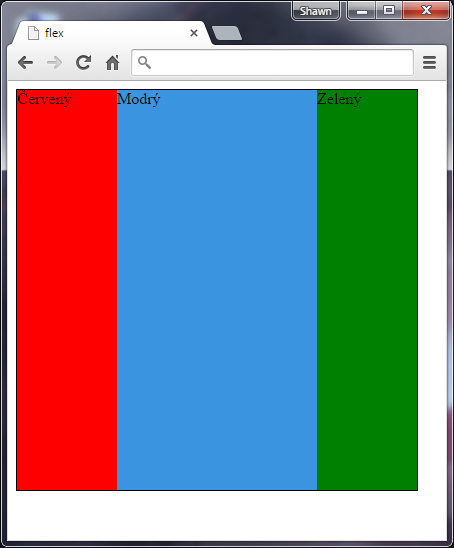 Vlastnost flex v CSS 3 - Ostatní CSS vlastnosti