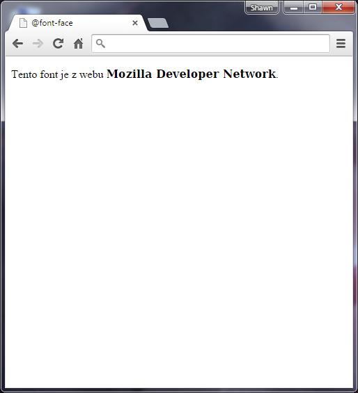 Pravidlo @font-face v CSS 3 - Text a písmo - CSS vlastnosti