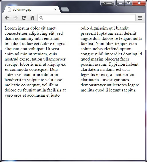 Vlastnost column-gap v CSS 3 - Ostatní CSS vlastnosti