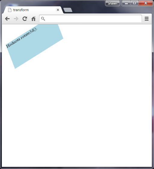 Hodnota rotate3d vlastnosti transform v CSS 3 - Ostatní CSS vlastnosti