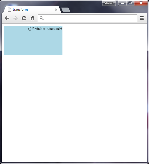 Hodnota rotateY vlastnosti transform v CSS 3 - Ostatní CSS vlastnosti