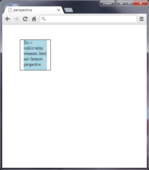 Bez vlastnosti perspective - Ostatní CSS vlastnosti