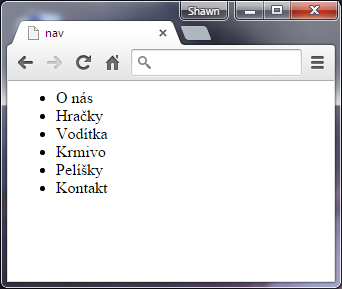 Tag nav v HTML 5 - Layout - Český HTML 5 manuál