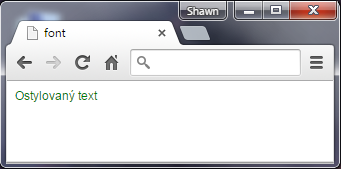 Zastaralý HTML tag font a jeho nahrazení v CSS - Zastaralé tagy - Český HTML 5 manuál