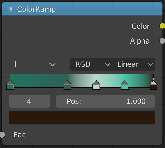 ColorRamp – měděnka - Základy Blenderu