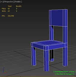 Židle v 3ds Max - 3ds Max