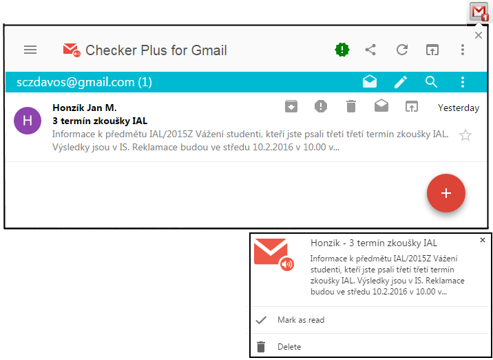 Checker for gmail notifikace - Tipy a triky na další software