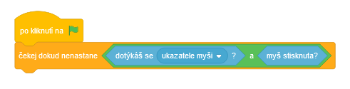 Začátek hry na babu - Scratch
