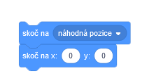 Blok skoč na - Scratch