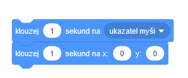 Blok klouzej sekund na - Scratch