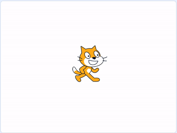 Kočičák chodí pryč - Scratch