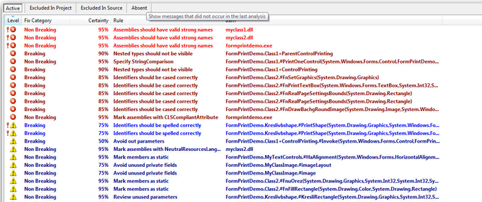 FxCop 2 - Tisk celých formulářů ve Windows Forms