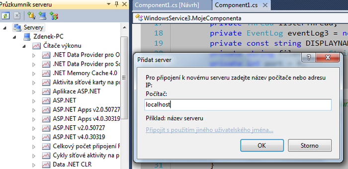 Přihlášeni k našemu PC - Programování služeb ve Windows