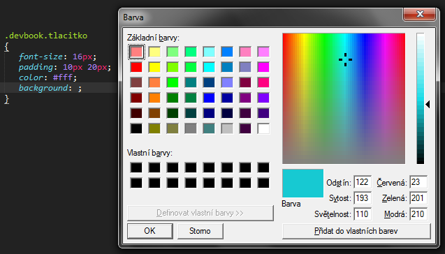 Sublime Text Colorpicker - Tipy a triky na další software