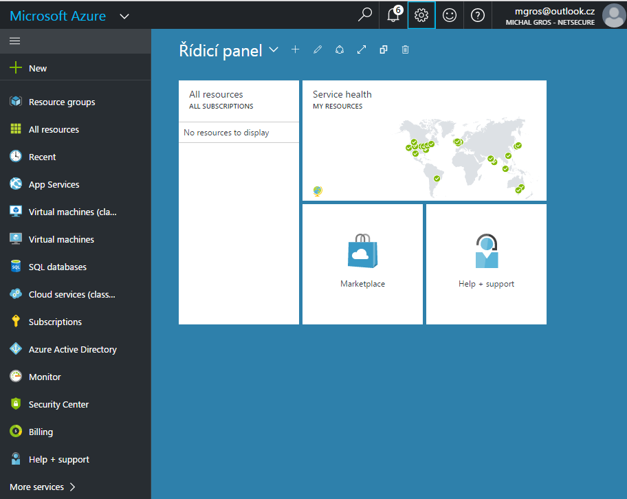 AZURE portal - Microsoft Azure a IoT