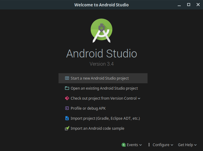 Nový projekt v Android Studio - Základy vývoje Android aplikací v Javě