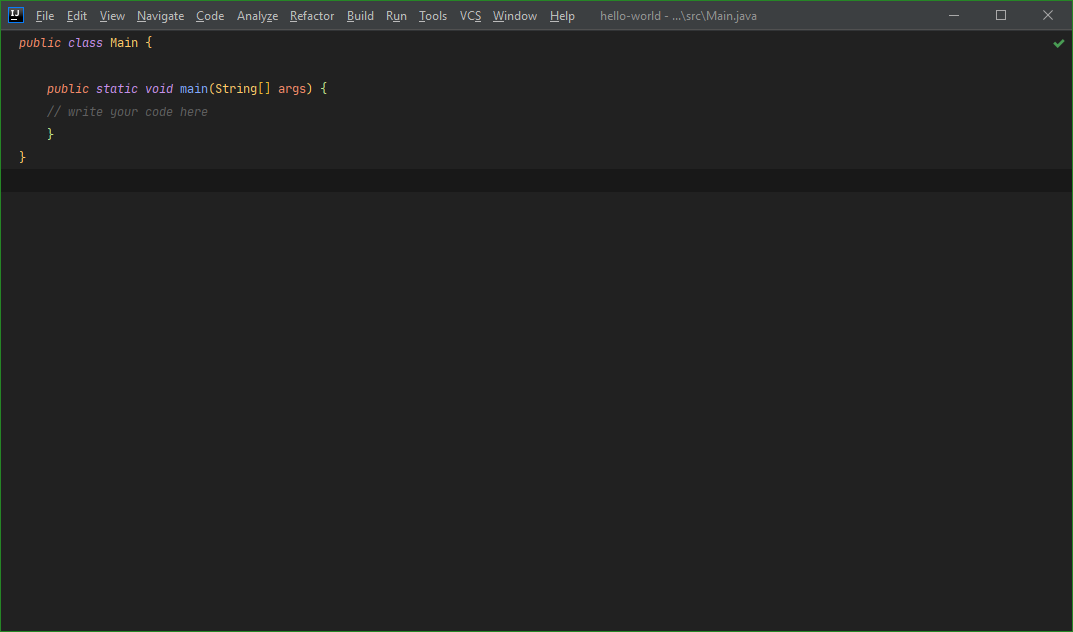 Distraction free mode - IntelliJ IDEA / NetBeans / Eclipse - Pokročilá práce